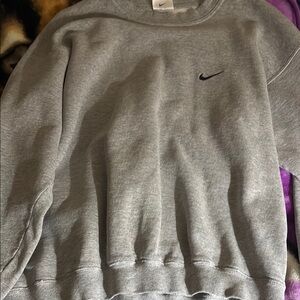 Nike Men's Classic Gray Crewneck Sweater